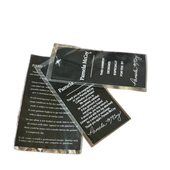 Pamela McCoy Genuine Leather Jacket – Rosette Ribbon Detail (NWT) Women M - Picture 3 of 6